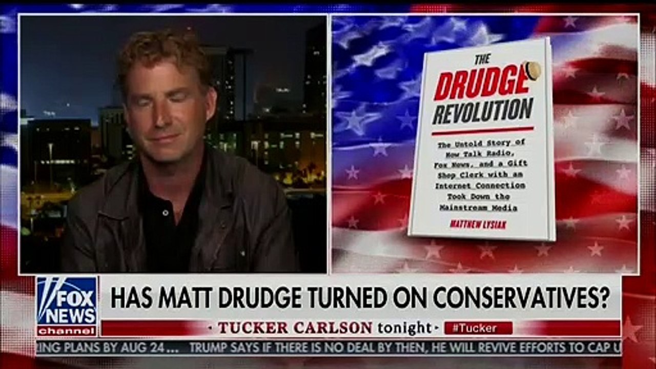 Tucker Carlson Accuses Matt Drudge of Turning Against Trump, Claims He Is ‘Now Firmly a Man of the Progressive Left’