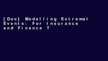 [Doc] Modelling Extremal Events: For Insurance and Finance TXT