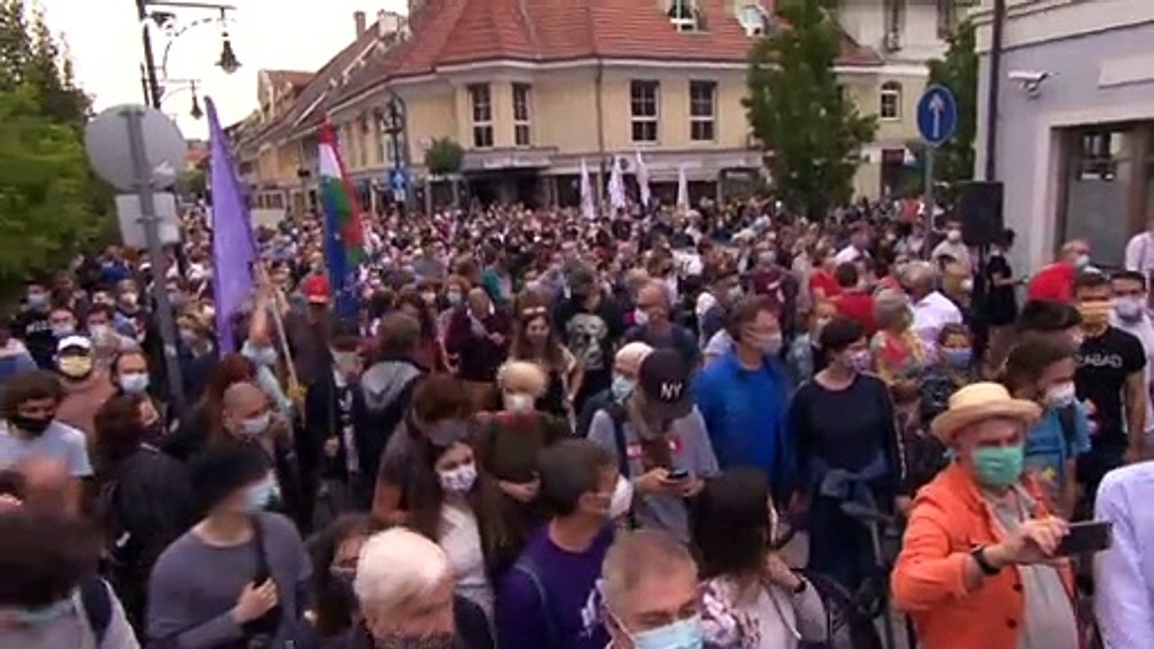 Budapest: Demonstration für Demokratie und Pressefreiheit