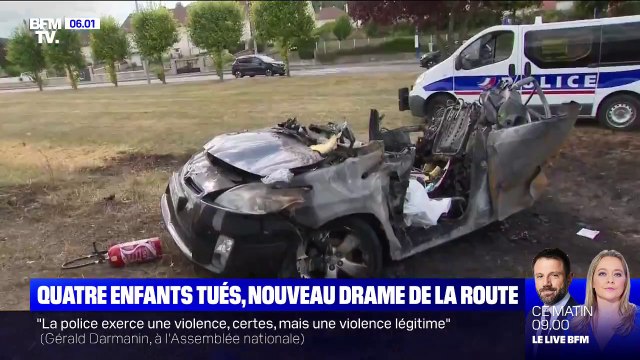 Quatre enfants sont morts dans l'incendie de leur voiture mardi dans l'Aisne