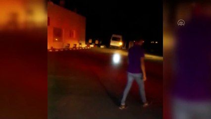 LPG deposuna çarpan minibüs paniğe neden oldu - AĞRI