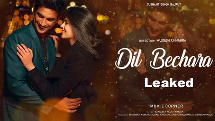 Sushant Singh Rajput की Dil Bechara रिलीज के कुछ ही घंटों बाद हुई onine leak FilmiBeat