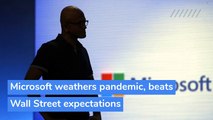 Microsoft weathers pandemic, beats Wall Street expectations, and other top stories from July 25, 2020.