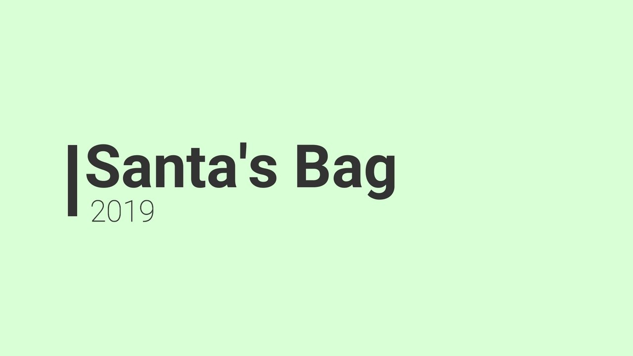 Santa's Bag 2019  | Tears Of The Earth | Save Earth | Christmas