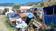 Messina - Sequestrata discarica abusiva di automezzi a Tremestieri (25.07.20)