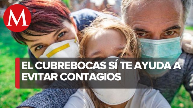 Uso de cubrebocas es efectivo y previene contagios de Covid