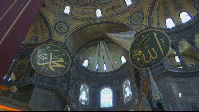 Muslim prayers in Hagia Sophia for first time in 86 years