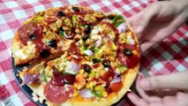 ATTA PIZZA in Pan Recipe - Healthy Wheat Pizza Without Oven | All Homemade  Ingredients