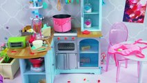 Baby Doll Petitcollin Cooking  Soup for Mommy with Kitchen Toys!