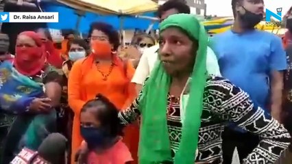 PhD holder Indore vegetable seller protesting for rights in English goes viral