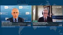 Dr. Fauci speaks to the Center for Strategic and International Studies in Washington, D.C.