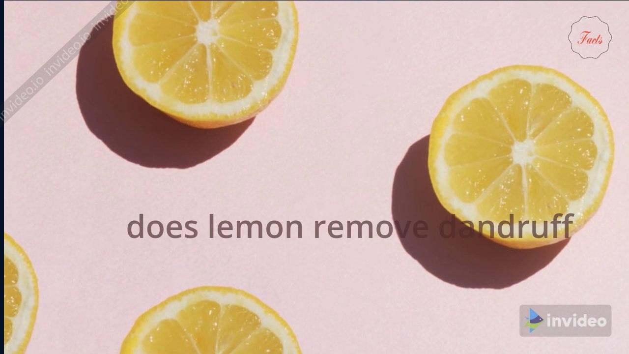 does lemon helps to remove dandruff