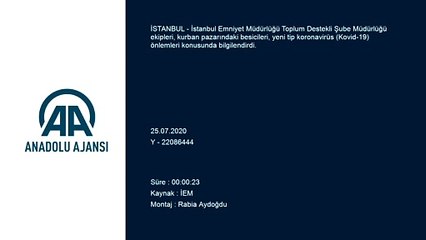 Polisten kurban pazarındaki besicilere Kovid-19 bilgilendirmesi - İSTANBUL