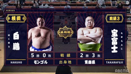 Hakuho vs Takarafuji - July 2020, Makuuchi - Day 6