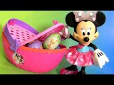 Minnie Mouse Picnic Basket Toy with Play Doh Clay Surprise Eggs from Disney Minnie's Bow-Tique