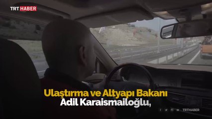 Amasya Çevre Yolu'nda ilk sürüşü Bakan Karaismailoğlu yaptı
