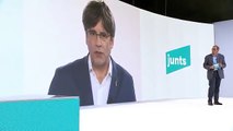 Puigdemont, en el congreso fundacional de JxCat