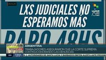 Argentina: empleados judiciales rechazan pago de aguinaldos en cuotas