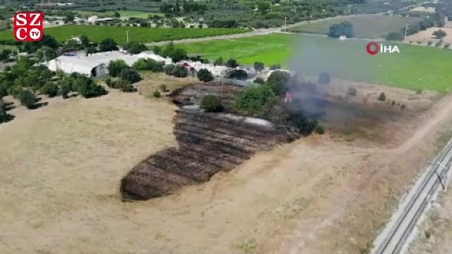Manisa'da geri dönüşüm tesisinde korkutan yangın