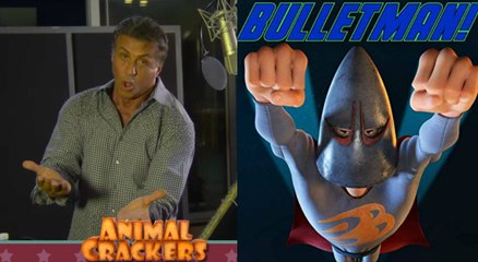 Sylvester Stallone as Bullet-Man in Animal Crackers - Netflix