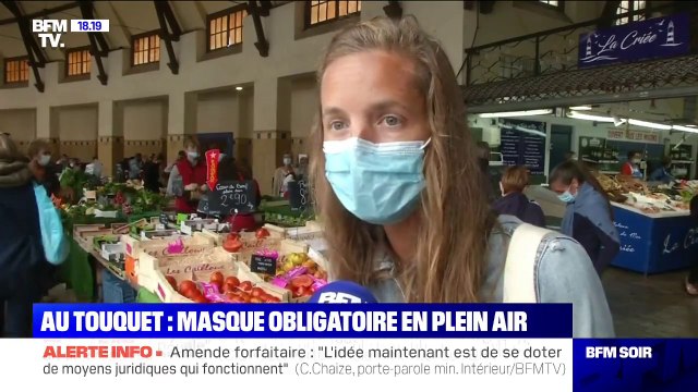 Au Touquet, le port du masque désormais obligatoire sur le marché en plein air