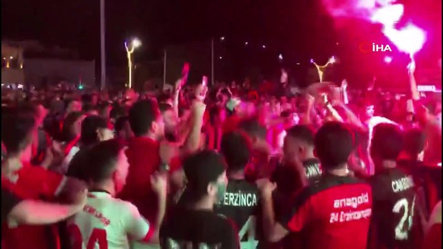 Erzincan’da 24 Erzincanspor’un TFF 2. Lig'e yükselme coşkusu