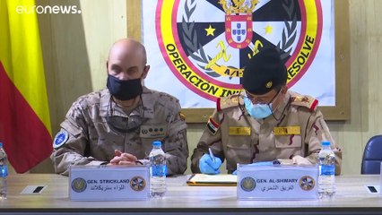 Passagem de comando na base militar de Besmayah