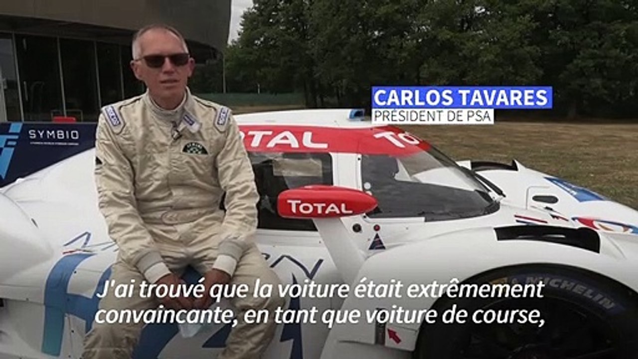 La LMPH2G, prototype hydrogène de l'écurie H24 Racing, à l'essai avant les 24 Heures du Mans 2024