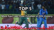 Top 10 Most Epic Last Over Finishes in ODI Cricket History Amazing Cricket Videos