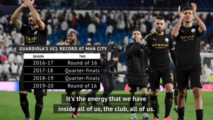 下载视频: Guardiola warns Man City players must have 'hunger' to overcome Real Madrid