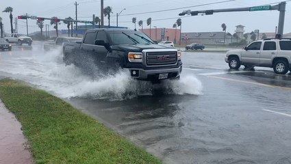 Roads swallowed by Hanna's floodwaters