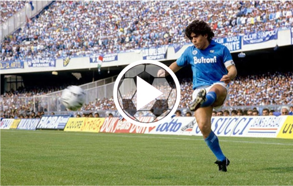 Diego Maradona y su gol más emblemático con el Napoli