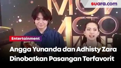 Angga Yunanda dan Adhisty Zara Kaget Dinobatkan Sebagai Pasangan Terfavorit di IMAA