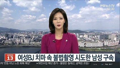 여성BJ 치마 속 불법촬영 시도한 남성 구속