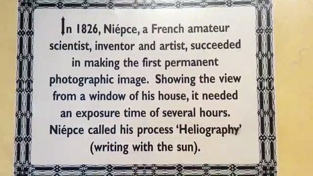 First permanent photographic image