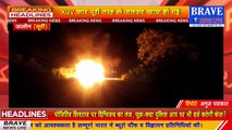 सामने आई एक दिल दहला देने वाली घटना, जालौन में चलती कार बनी आग का गोला, कार जलकर हुई राख | BRAVE NEWS LIVE