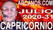 CAPRICORNIO JULIO 2020 ARCANOS.COM - Horóscopo 26 de julio al 1 de agosto de 2020 - Semana 31