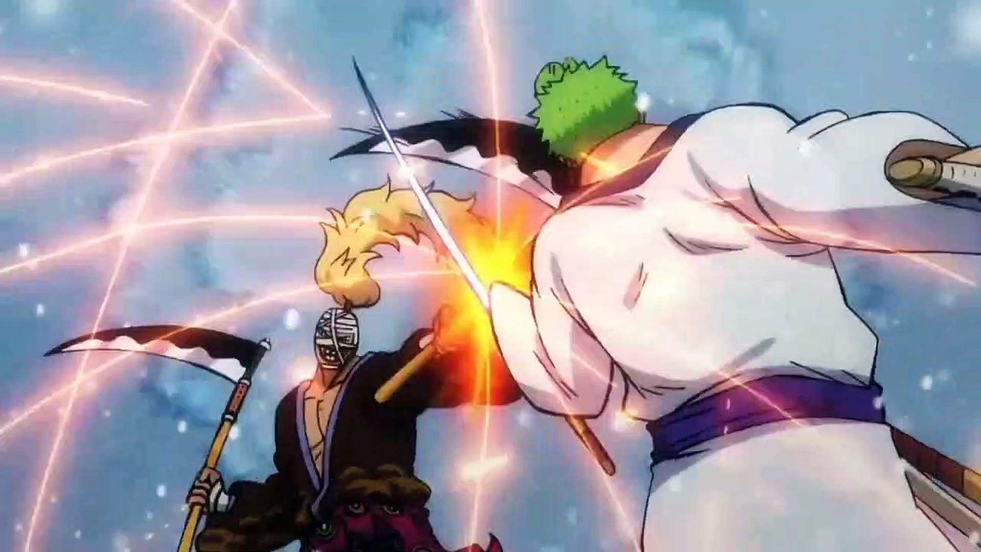 Zoro uses Santoryu Purgatory(Rengoku) Onigiri defeats Kamazou, One Piece  934, By Animekxge 火影