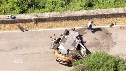 ERC  Rally Roma 2020 Day 1 Fourmaux Big Crash Rolls