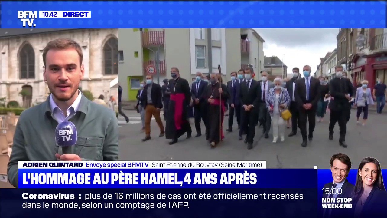 L'hommage au père Jacques Hamel, quatre ans après l'attentat de Saint-Étienne-du-Rouvray