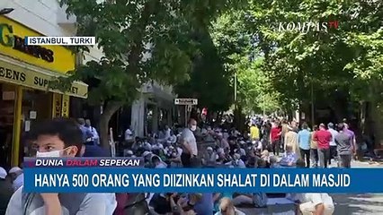 Alih Fungsi Jadi Masjid, Berikut Suasana Sholat Jumat Perdana di Hagia Sophia