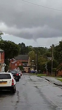 Tornado over Northampton, shot by Chron reader Steve Corcoran from Nether Heyford