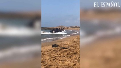 El espectacular desembarco de 416 inmigrantes en Murcia