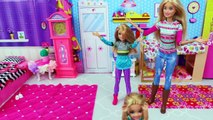 Barbie Girl and Baby Doll Sisters Morning Bathroom Routine!