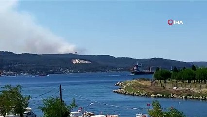 Çanakkale'de yangın! Ekipler olay yerinde