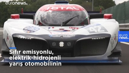 Hidrojenle çalışan yarış otomobili test için piste çıktı