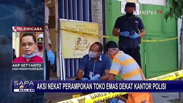 Aksi Perampokan Toko Emas, Perhiasan Raib dalam 35 Detik!