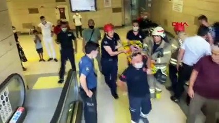 Metroda korkunç olay! Saçları yürüyen merdivenlere sıkıştı