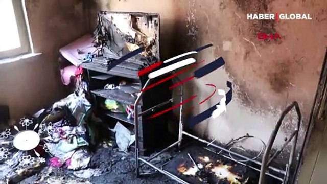 3 kardeş aynı odada uyuyordu... Evde çıkan yangında 5 aylık bebek öldü, 2 yaşındaki ablası da yaralandı