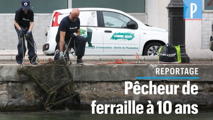 A 10 ans, Raphaël dépollue la Seine et le canal de l'Ourcq en pêchant avec son aimant